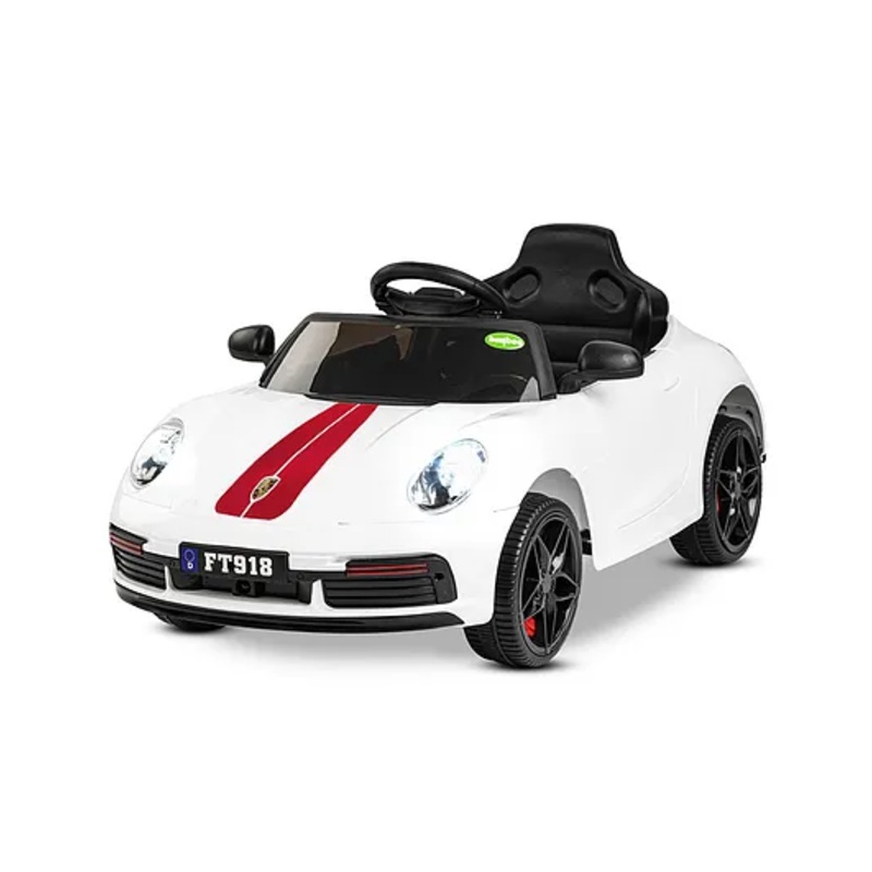 Baybee Turbo Rechargeable Battery Operated Ride On Electric Car – White