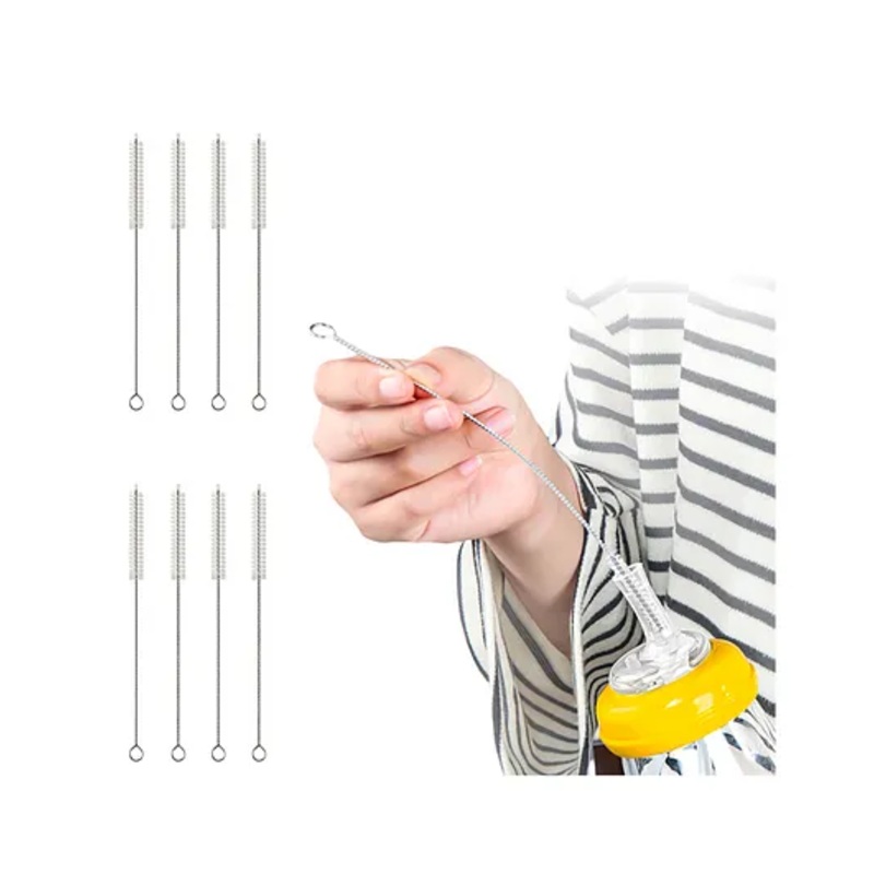 Bembika HighQuality Baby Bottle BrushesThe Ultimate Bottle Brush Set for Your Baby’s Feeding Bottle Brush and Nipple Cleaner Brush Needs -(8 Pcs)