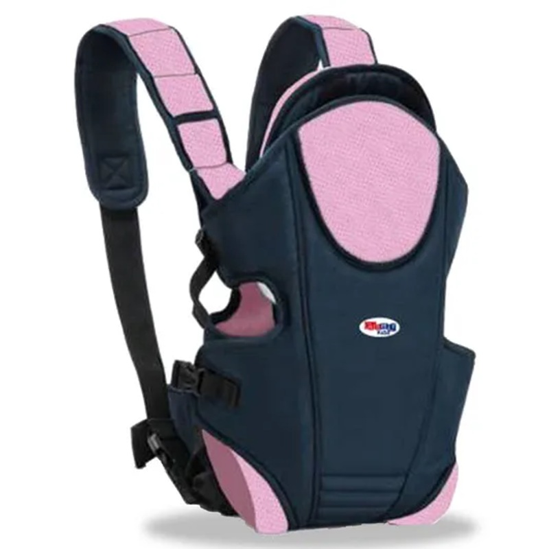 Chinmay Kids 3 in 1 Premium Baby Carrier Bag With Adjustable Strap & Head Support – Black Pink