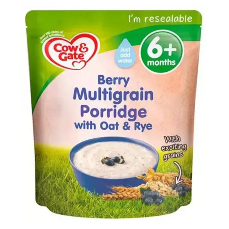 Cow and Gate Berry Multigrain Porridge with Oat and Rye – 125 g