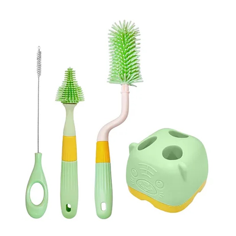 FunBlast Baby Bottle Cleaning Brush Set Green