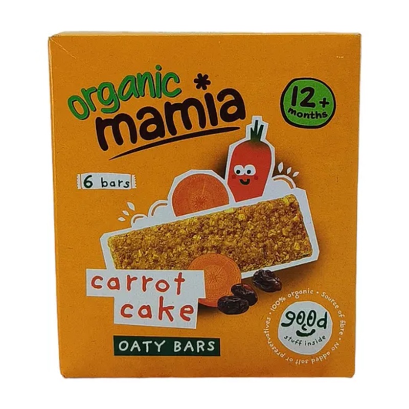 Organic Mamia Carrot Cake Bars (12m+) – 150g