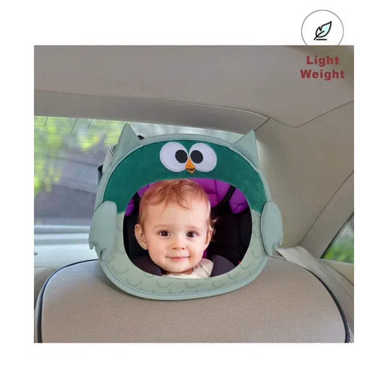 Owl Baby Backseat Car Mirror (Color May Vary)