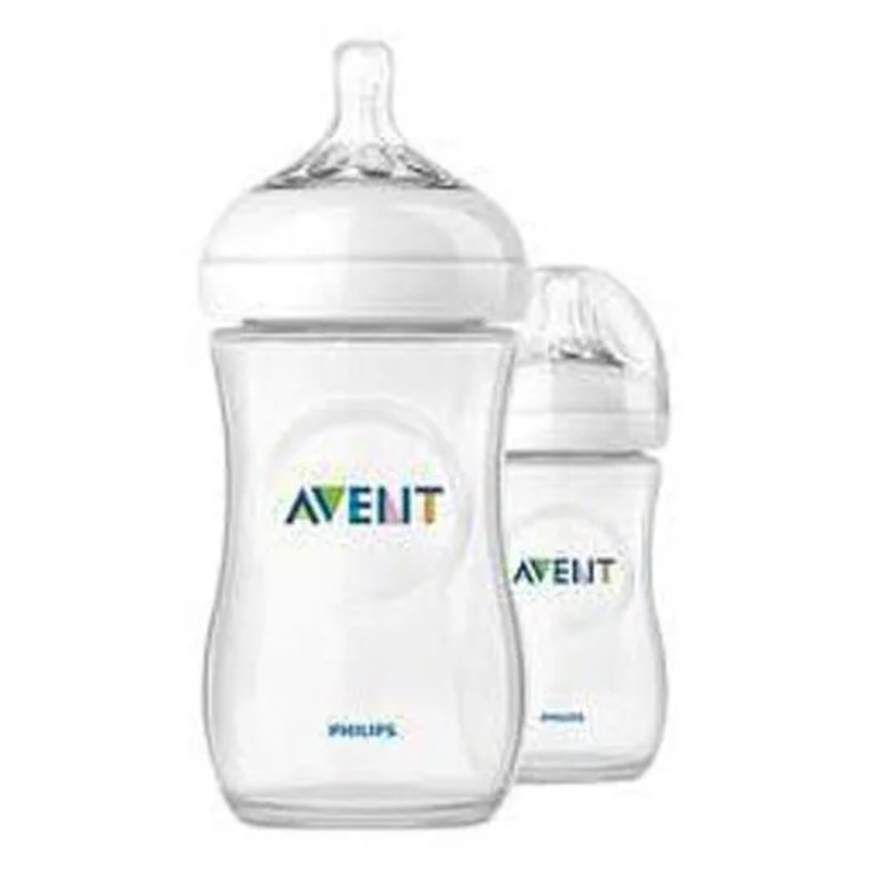 Philips Avent Natural Polypropylene Bottle Size 8 Pack Of 2 – 260 ml