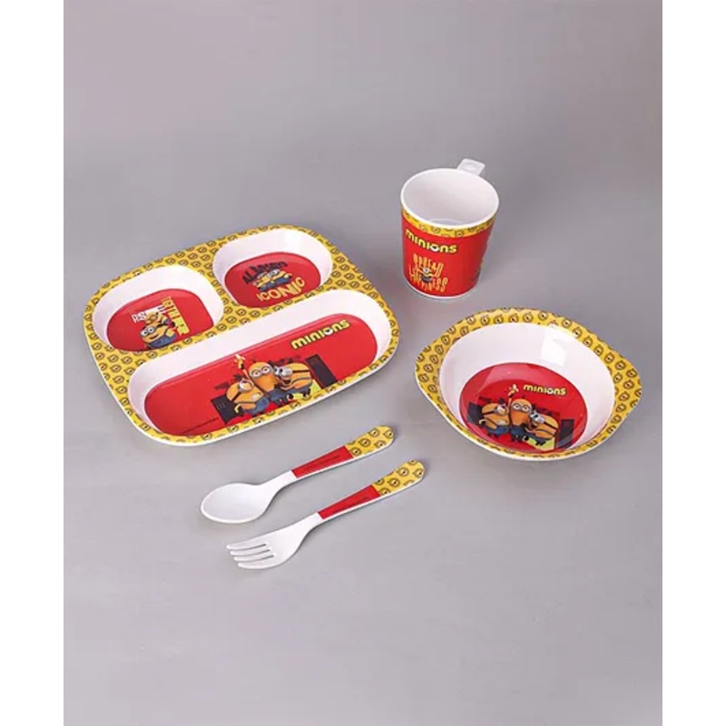Servewell Kids Set Minions Theme- Red and Yellow