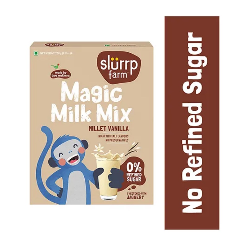 Slurrp Farm No Sugar Vanilla Milk Mix – 250 g