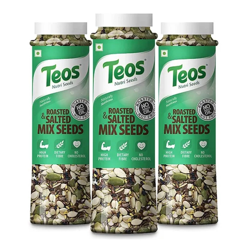 Teos Roasted and Salted Mix Seed Pack of 3 – 390 Gm