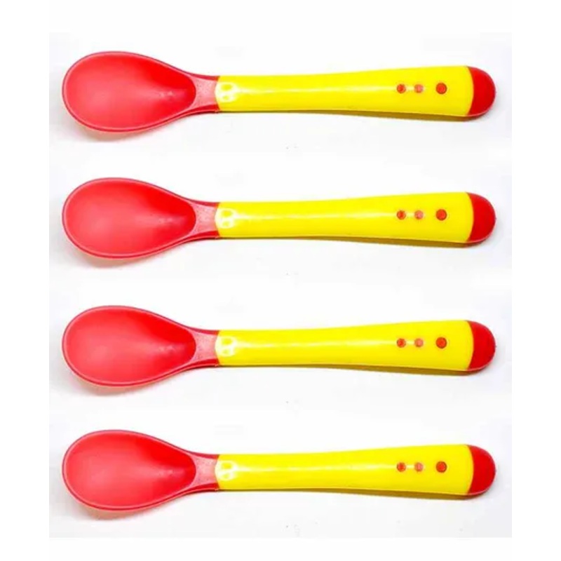 The Little Lookers Temperature Sensing Spoon Pack of 4 – Yellow