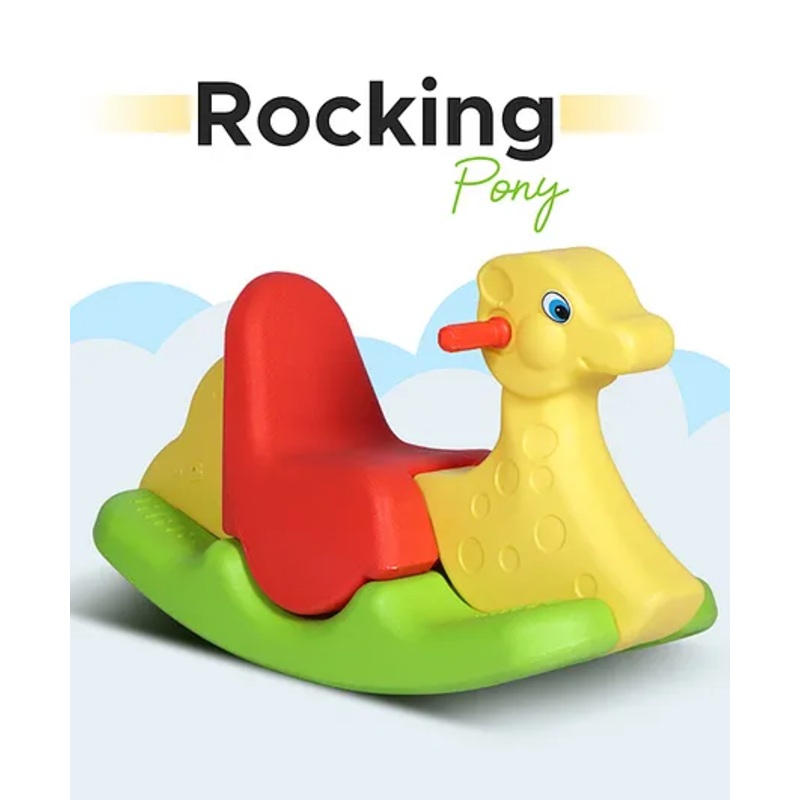 Toy Plus Rocking Pony Kids Ride On Rocker – Multicolor