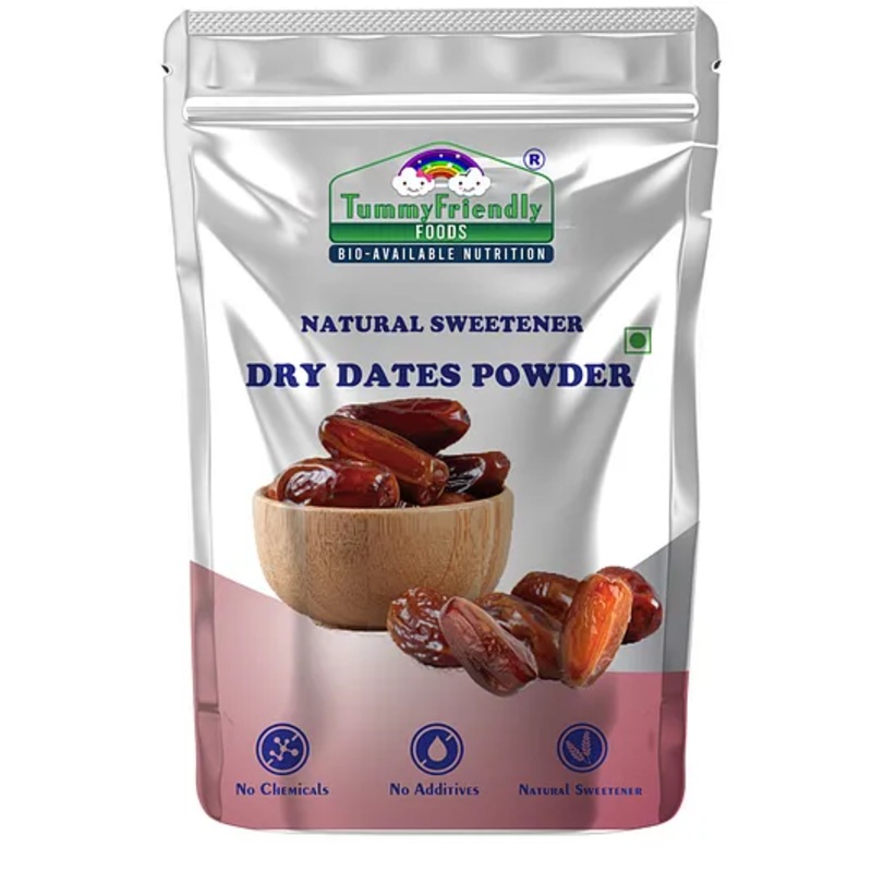 Tummy Friendly Foods Dry Dates Powder from Premium Arabian Dates Healthy Sugar Substitute, Natural Sweetener  Dry Dates Powder  Kharek Powder – 300 gm