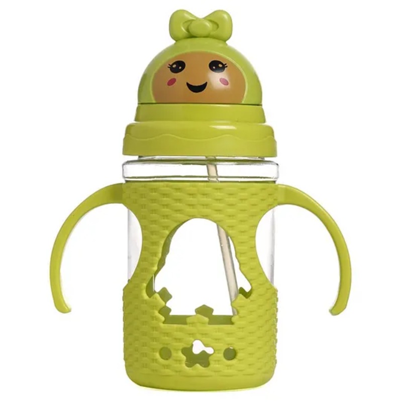 Twin Handle Sipper Bottle Green – 400 ml