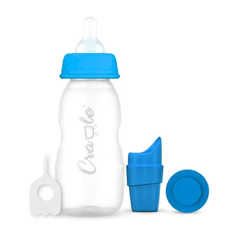 Cradle Mini Feeding Bottle  [3 IN 1] – 150 ml – Sky Blue