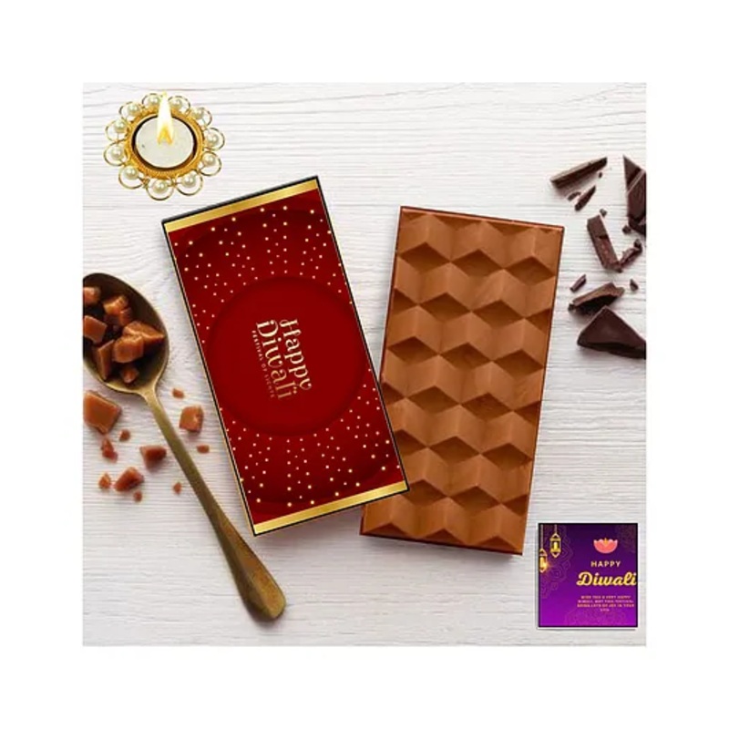 Expelite Happy Diwali Chocolate Gift Bar – 100gm