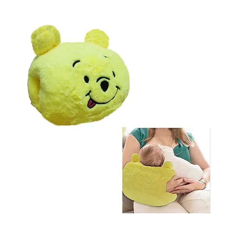 MUREN Baby feeding Arm Pillow for New Born Nursing-Yellow (Color May vary)- Pack of 1