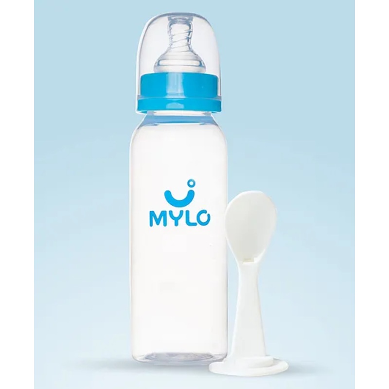Mylo Baby Natural Feeding Bottle Slim Neck Blue – 250 ml