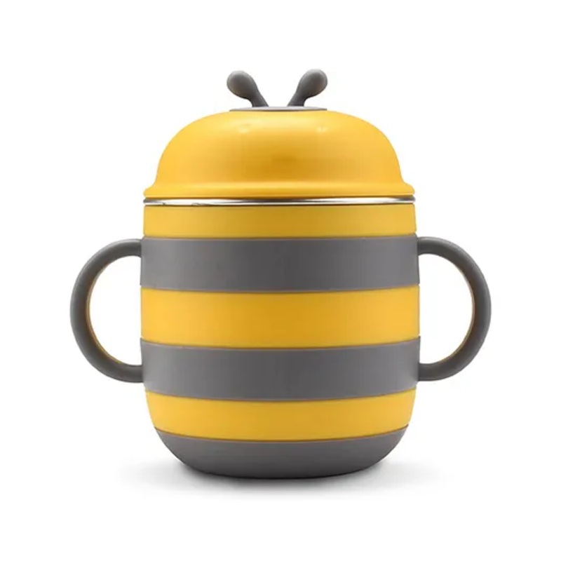ONE & ONLY Yellow Bee Toddler Sippy Cup  220 ml with Handles