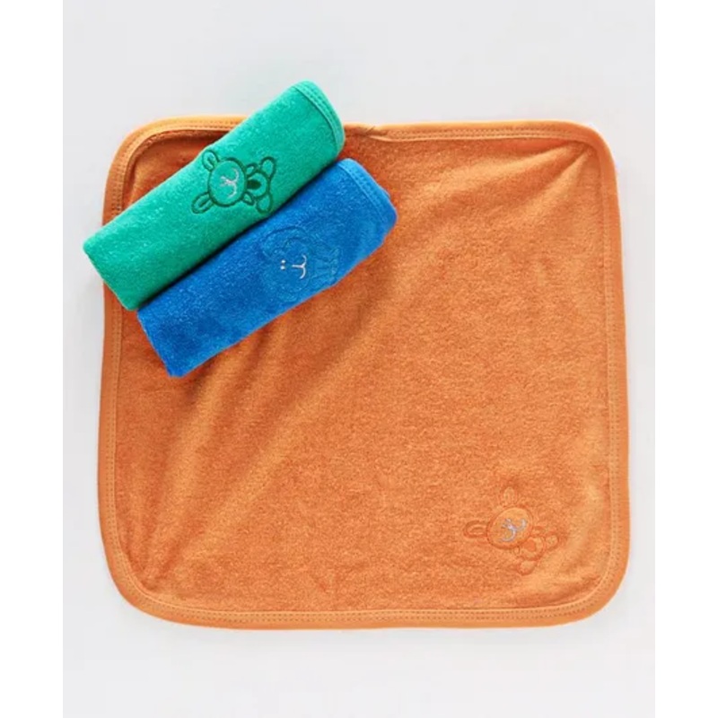 Simply Wash Cloths Towels Pack of 3 – Blue Green Orange