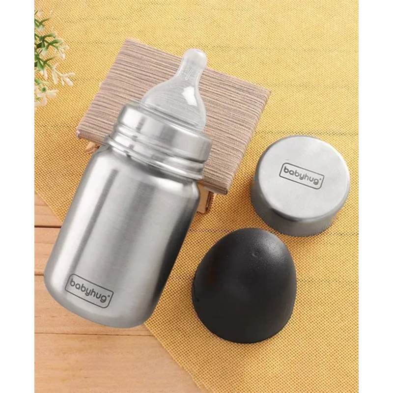 Babyhug Sterilizable Steel Feeding Bottle – 240 ml