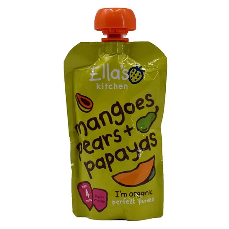 Ellas Kitchen Baby Puree, Mangoes Pears + Papayas – 120g