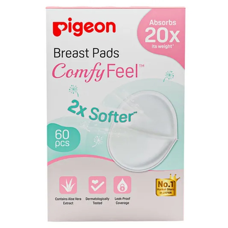 Pigeon Comfy Feel Breast Pads – 60 Pieces