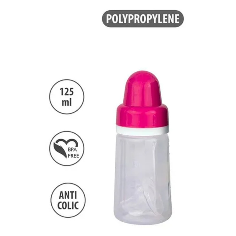 Small Wonder Polypropylene Feeding Bottle Cherish Pink – 125 ml