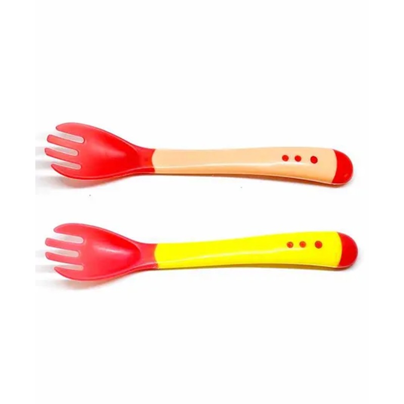 The Little Lookers Temperature Sensing Fork Pack of 2 – Red Yellow