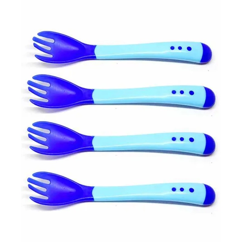 The Little Lookers Temperature Sensing Fork Pack of 4 – Blue