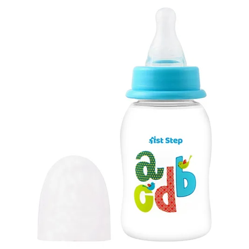 1st Step BPA Free Baby Feeding Bottle with Anti-Colic Nipple 120 ml –  Blue