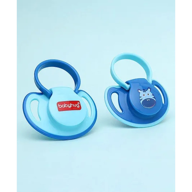 Babyhug Silicone Pacifier With Sterilizer Case Pack of 2 – Blue