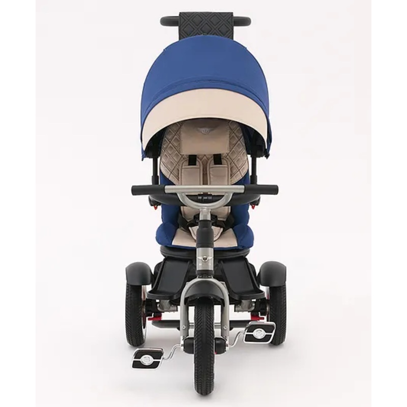 Bentley Mulliner 6 in 1 Trike Stroller-Continental GT Mulliner Style Replica Wheels-Cross Stiched & Cushioned Seats-With Bentley Badge & Anti Slip Pedals-For 6M to 5Y -Cool Stone