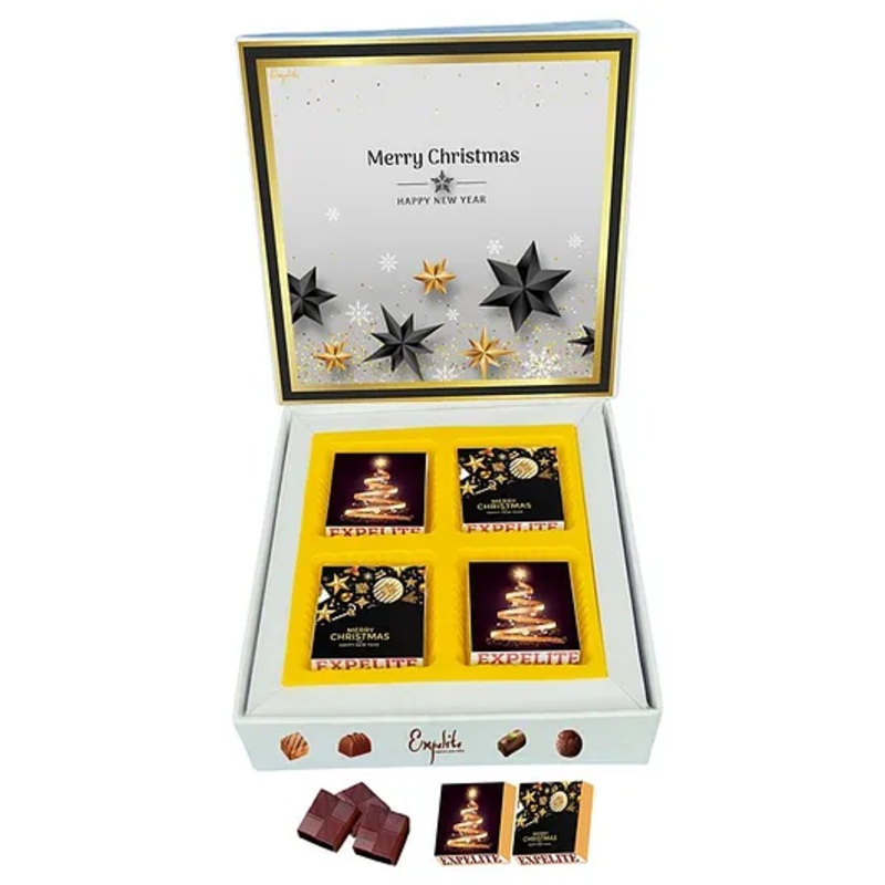 Expelite Happy New Year & Christmas Chocolate Gift Box – 200 gm