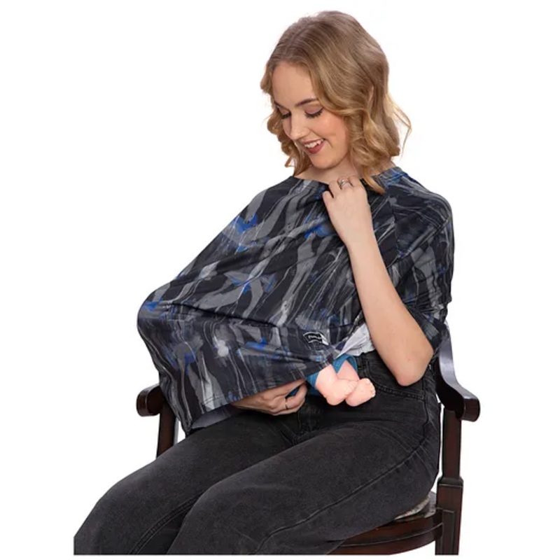Feather Hug Premium Nursing Cover for Breastfeeding-Grey