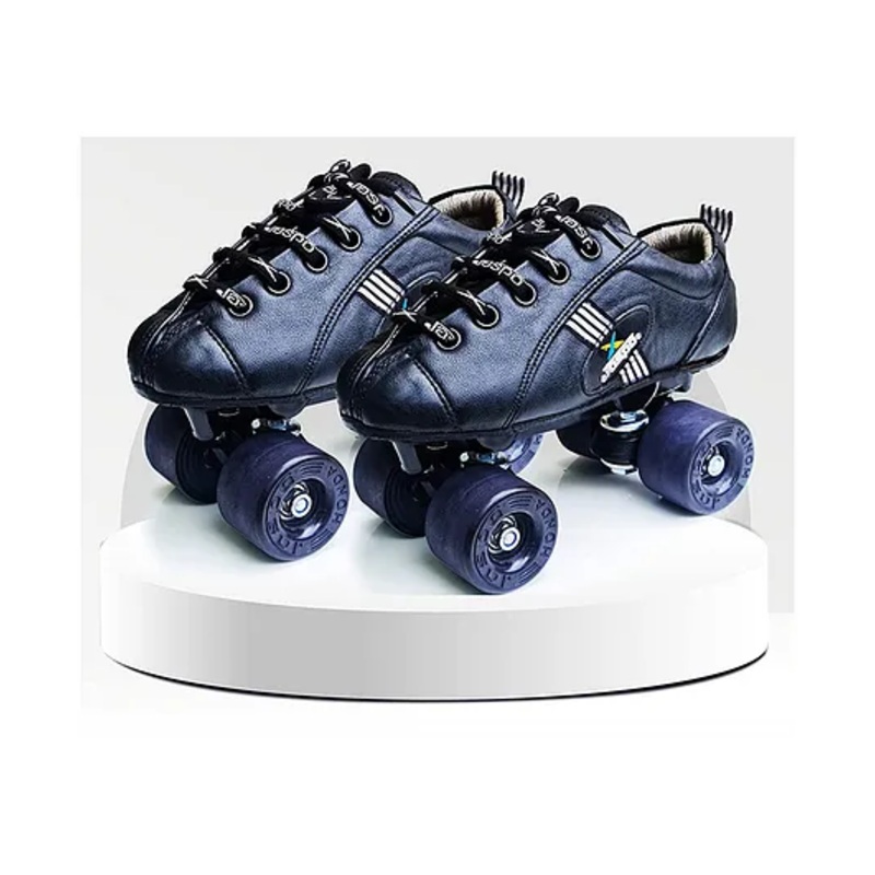 Jaspo Honda Pro 30 Quad Skates with Rubber Wheels – Black