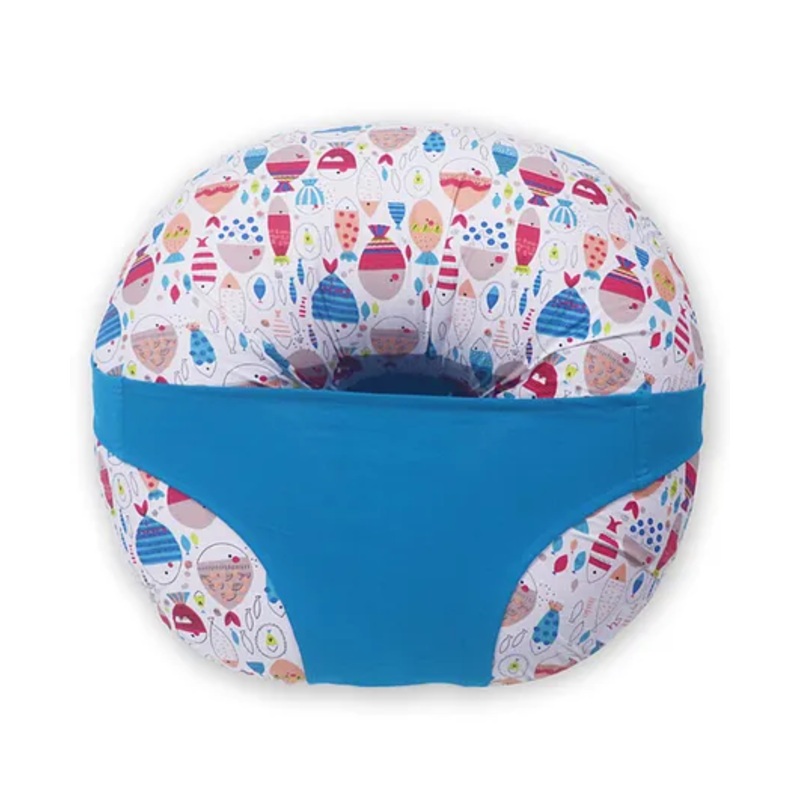Kradyl Kroft 5 in 1 Baby Feeding Pillow Or Nursing Pillow  – Fishes in Color