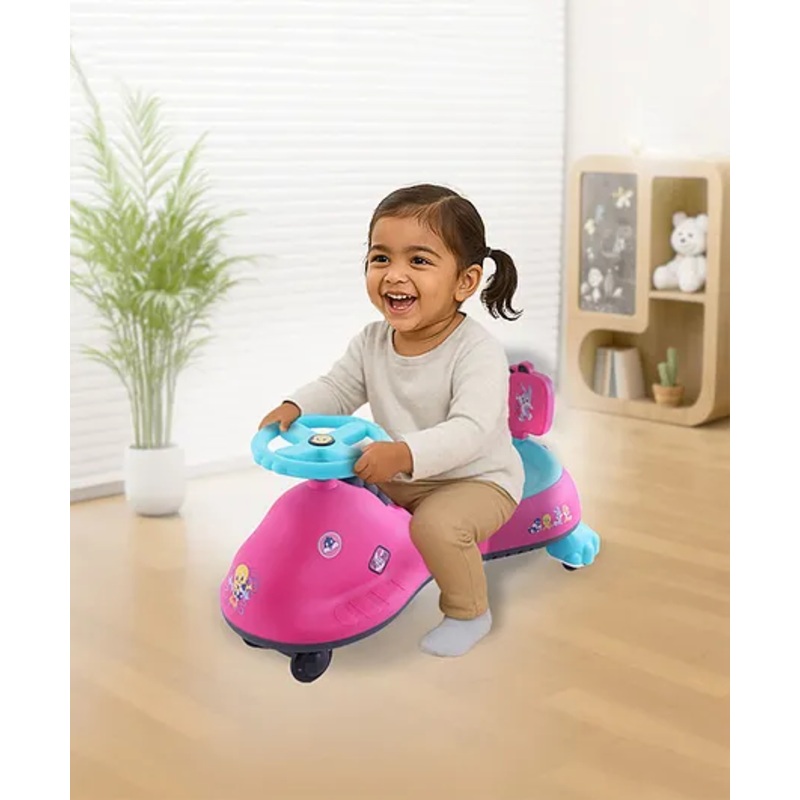 Looney Tunes Kids Swing Car with ABEC 7 Bearing -Pink Blue| Lights&Music| Smooth PU LED Wheels| Easy to Handle| Built for Rough Play| Encourages Physical Activity| For Kids of 3 to 8 years| Sport Gift