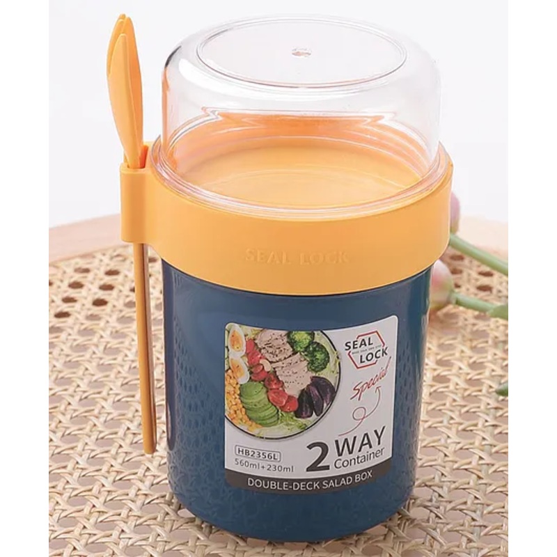 Seal & Lock Special Double Deck 2 Way Container – Blue & Orange
