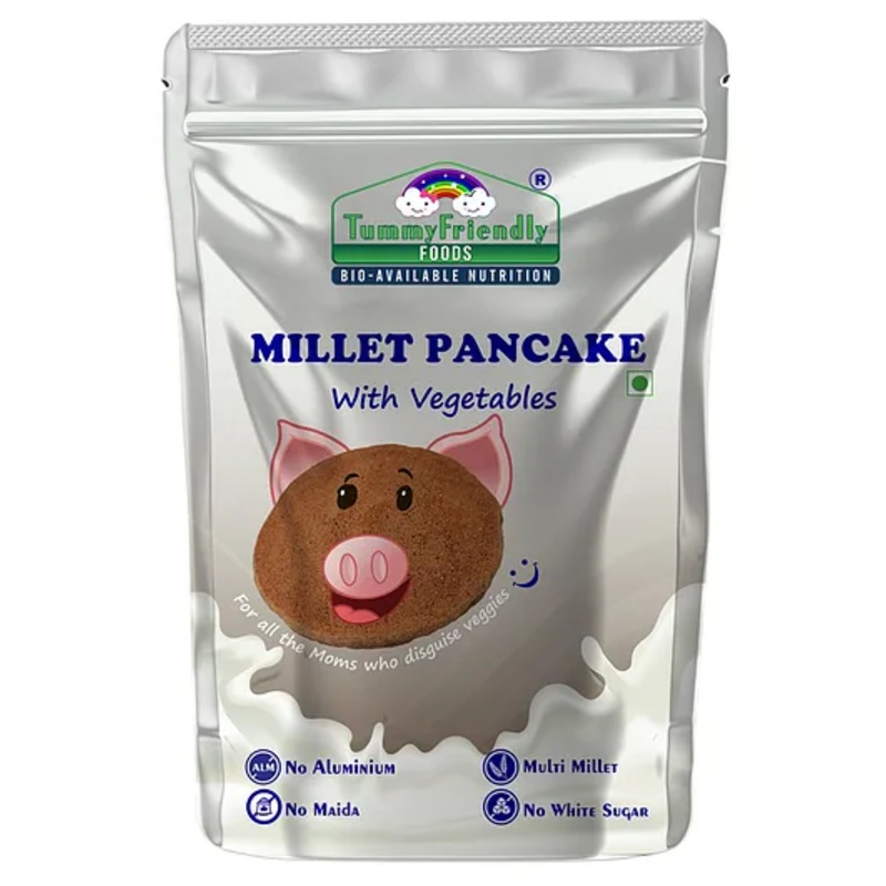 Tummy Friendly Foods Organic  Aluminium Free Millet Pancake Mix With veggies Healthy Instant Breakfast Mix No Maida No White Sugar – 800 gm
