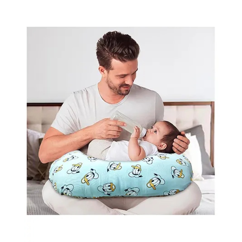 Zikku Nursing Feeding Pillow Duck Print – Light Blue