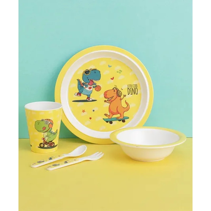 Baby Dinner Set Maria Mermaid Animal Print (Colour & Print May Vary)
