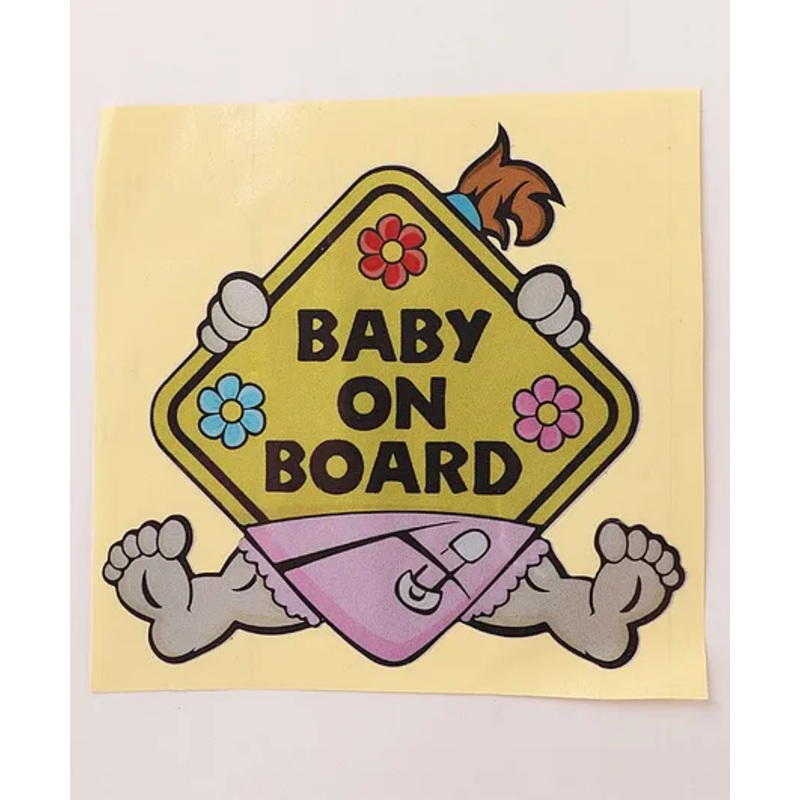 Baby On Board Car Sticker -Multicolor