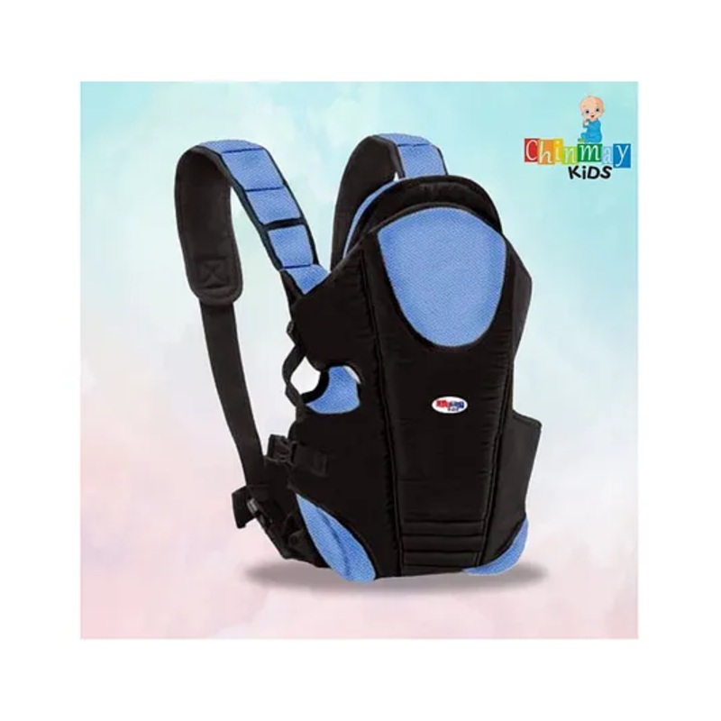 Chinmay Kids 3 in 1 Premium Baby Carrier Bag With Adjustable Strap & Head Support – Black Blue