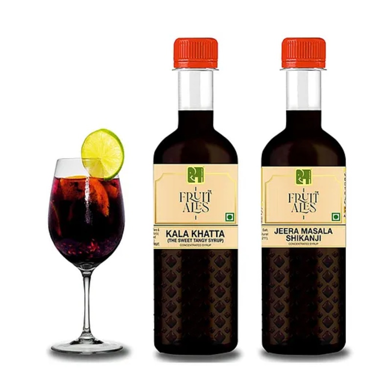 Dhampurgreen Jeera Masala Shikanji & Kaala Khata Pack of 2 – 300ml Each