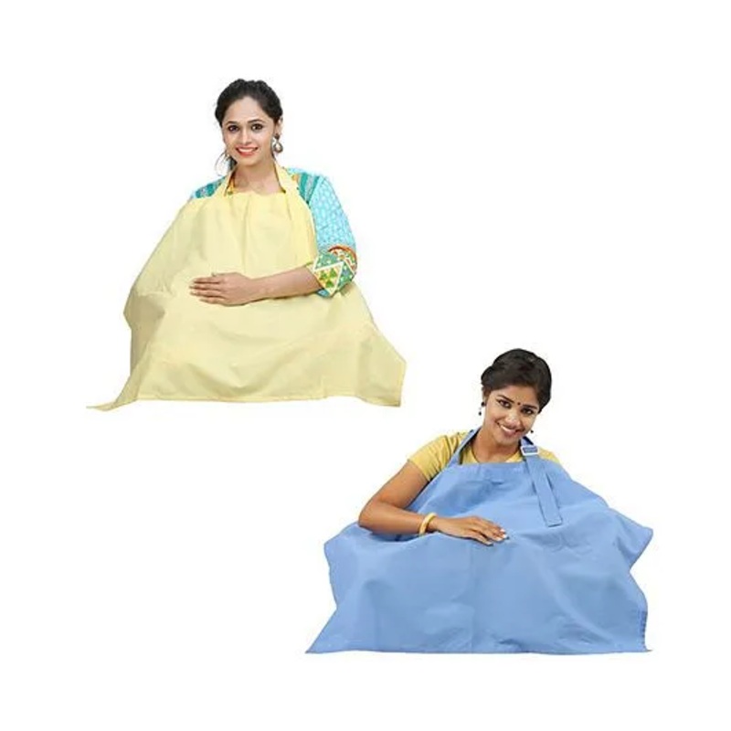 Lulamom Nursing Cover Yellow Blue – Pack of 2