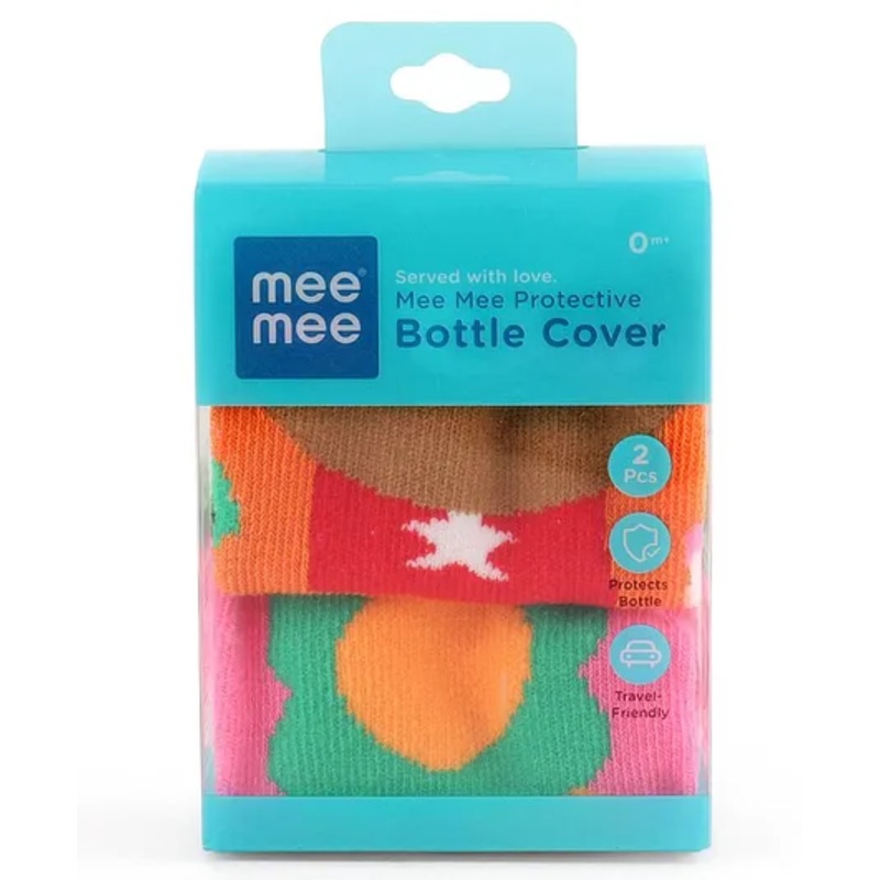 Mee Mee Protective Bottle Cover Pack of 2  (Colour & Print May Vary)