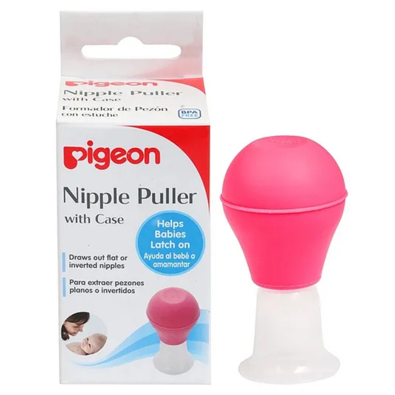 Pigeon Nipple Puller With Case – White & Pink