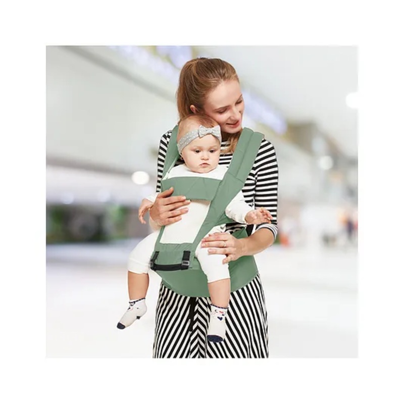 R for Rabbit Upsy Daisy Baby Carrier cum Kangaroo Bag, Ergonomic Baby Carry Bag, Adjustable Hip Seat Belt, Stylish belt for mothers, Carrier with 4 in 1 carry Position for 3 to 24 months Kids, Max Weight up to 15 Kg ( Green )