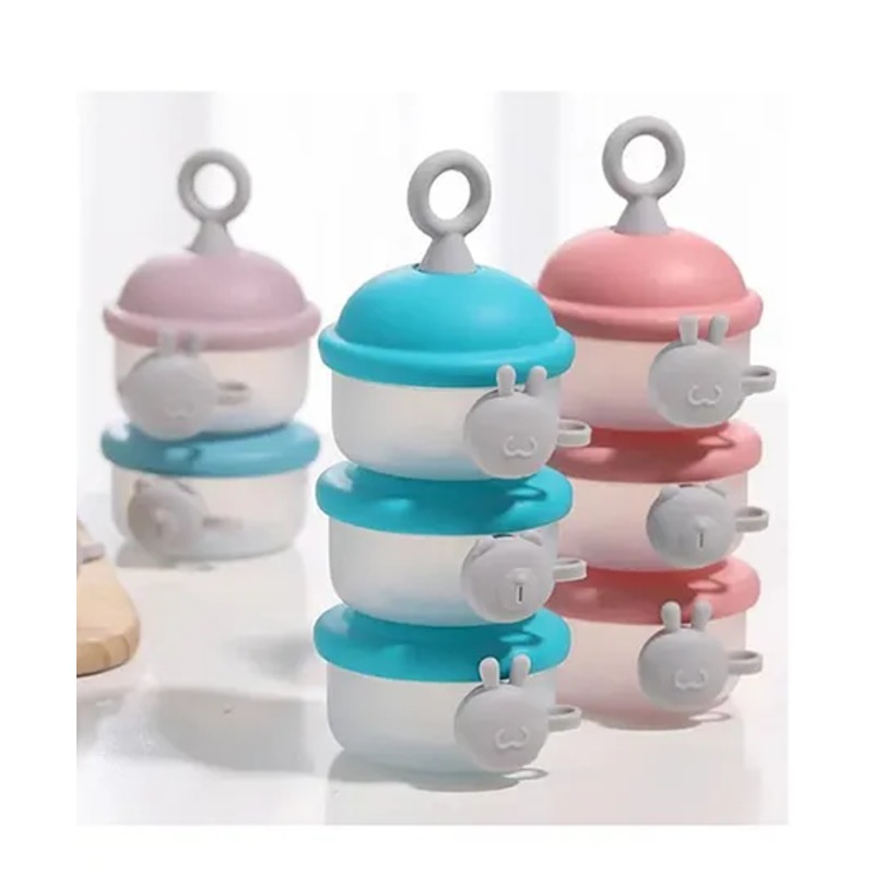 SKB 3 LAYERS SILICONE COVER MILK POWDER CONTAINER – MULTICOLOR