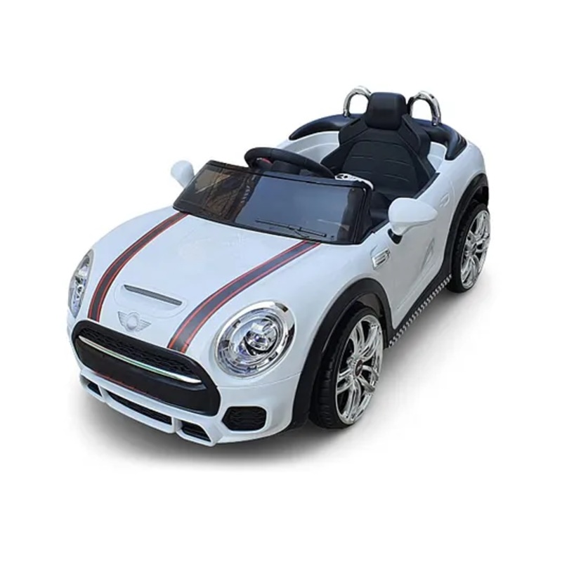 SRECAP Mini Coper Electric Ride on Car for Kids – White