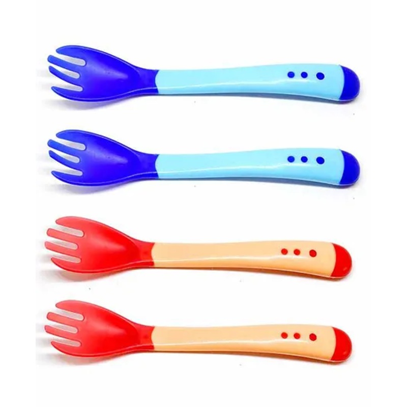 The Little Lookers Temperature Sensing Fork Pack of 4 – Blue Red