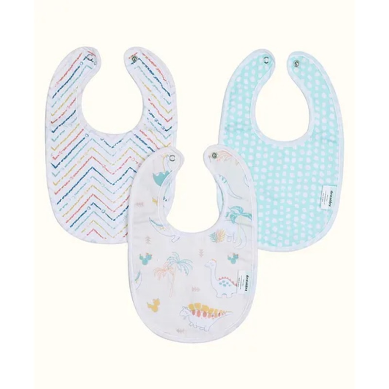 Abracadabra Muslin Bibs – D for Dino